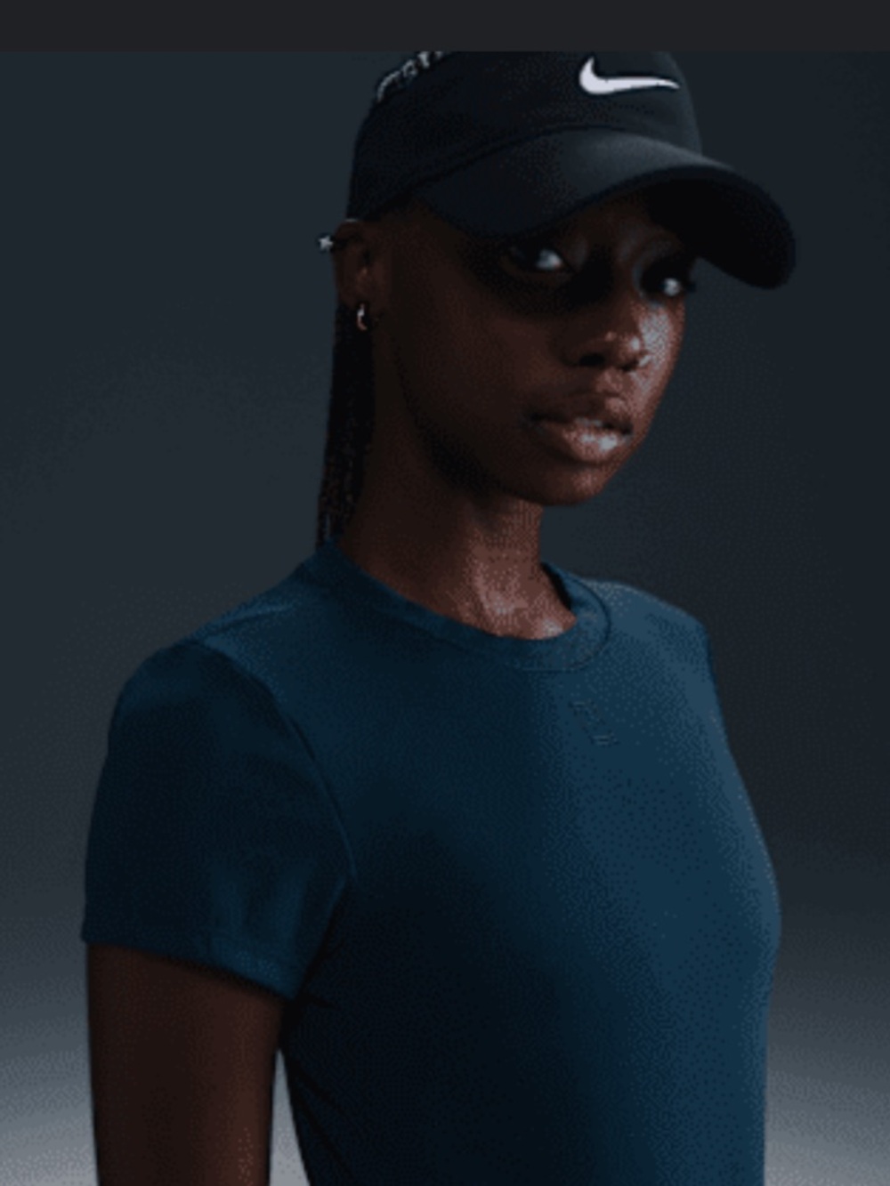 NikeCourt Advantage Women's Dri-FIT Short-Sleeve Tennis Top dark teal
